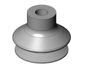 [1.Y12294] VACUUM CUP FGA 33mm 1.5 folds Silicone CUP