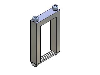 [CA.KBVJU.4080] SQUARE JOINT CONNECTOR 40X80