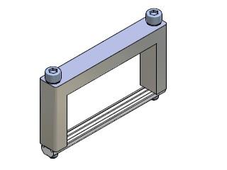 [CA.KBVJU.8040] SQUARE JOINT CONNECTOR 80X40