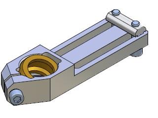 [CA.WSL.2060.G.X] LONG ANGLE CLAMP WITH BALL JOINT 20 60 X